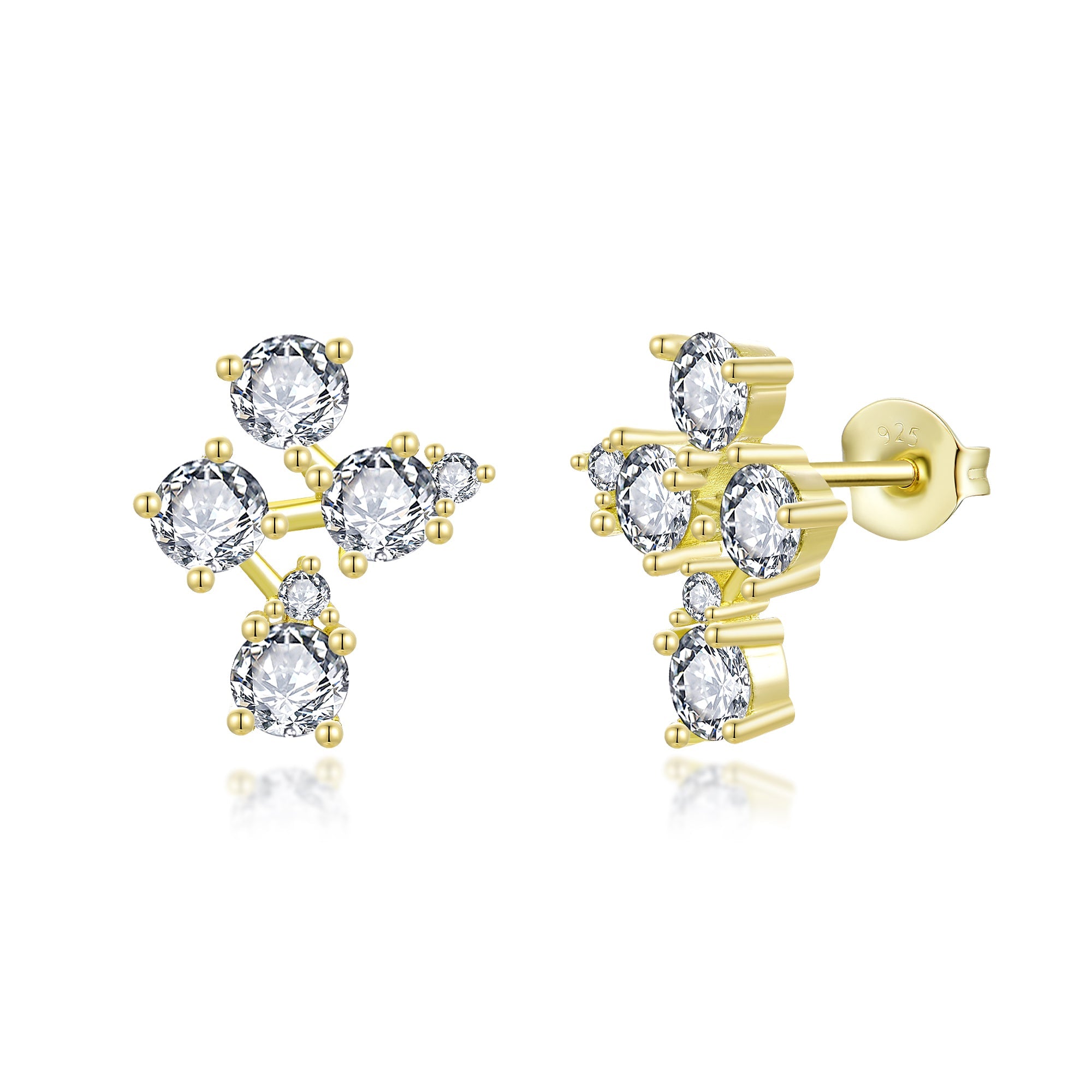 ES552 Diamond earring Gold