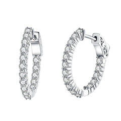 J - HS1 SILVER 21x23.5 oval hoop ES223