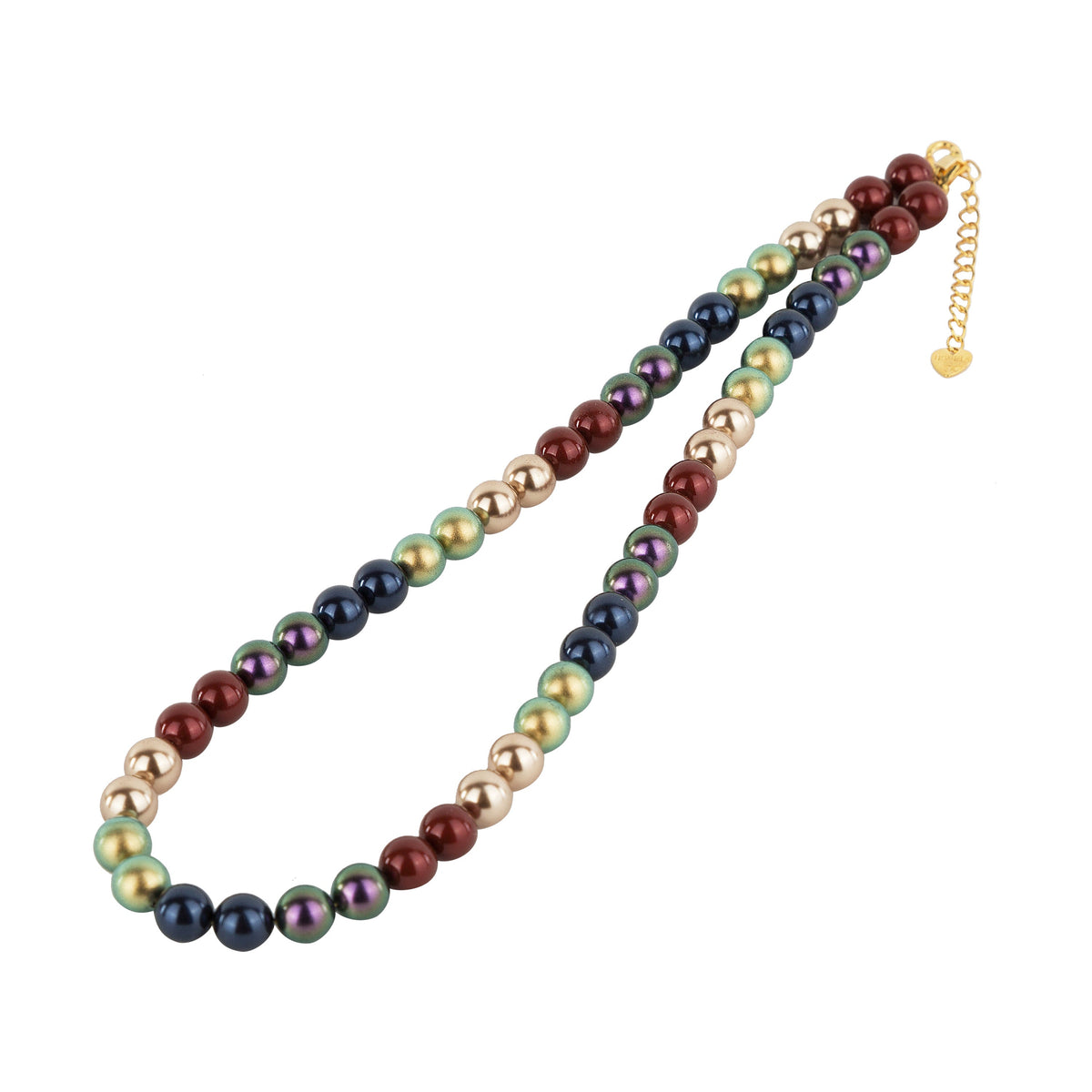 6MM COLORED PEARL SWAROVSKI NECKLACE