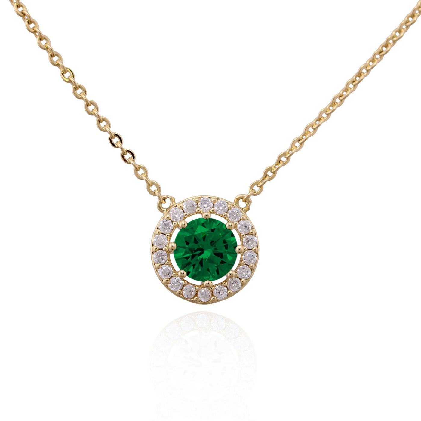 Medium Solitaire Stone Pendant-G