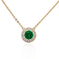 Medium Solitaire Stone Pendant-G