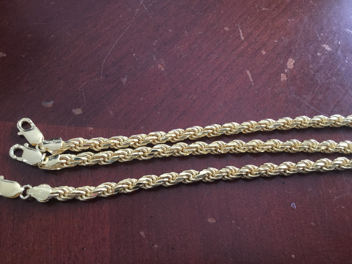 Sterling silver rope bracelet