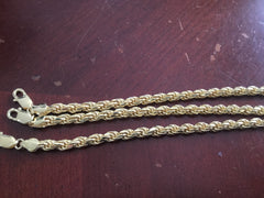 Sterling silver rope bracelet