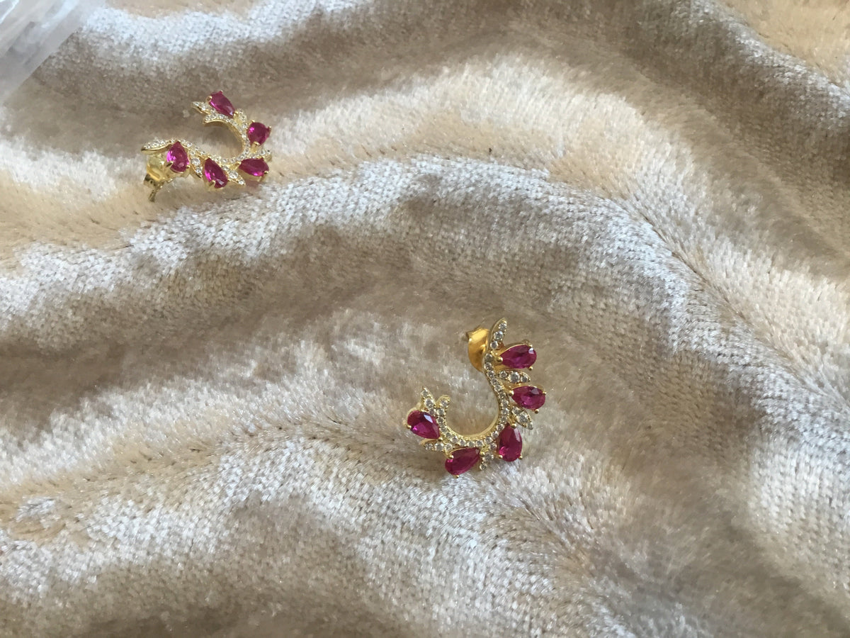 J shape earring