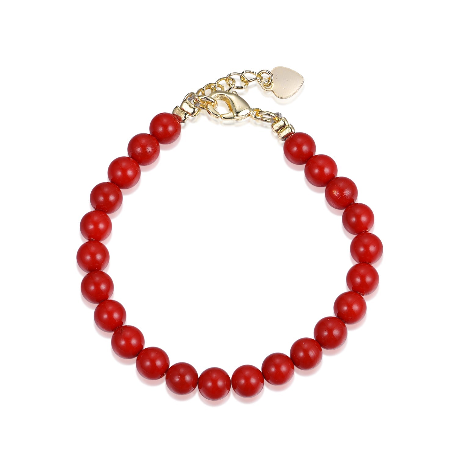 J - PB6 *  5mm red bracelet