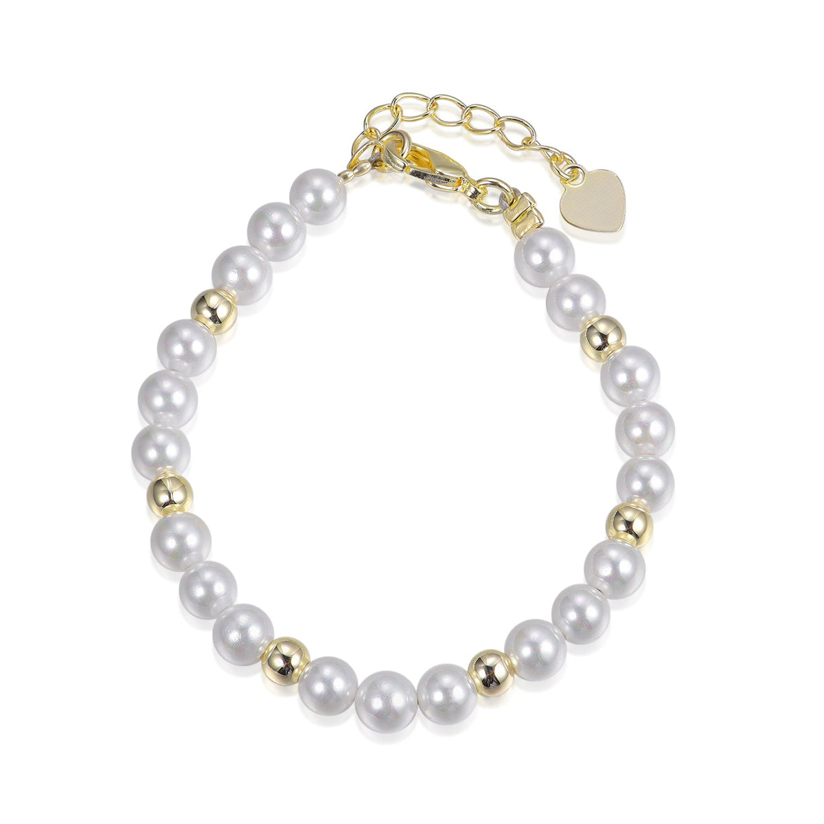 J - PB13 * -6mm white/gold