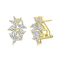 Jade Collection ES475 Sterling Silver Stud Earrings