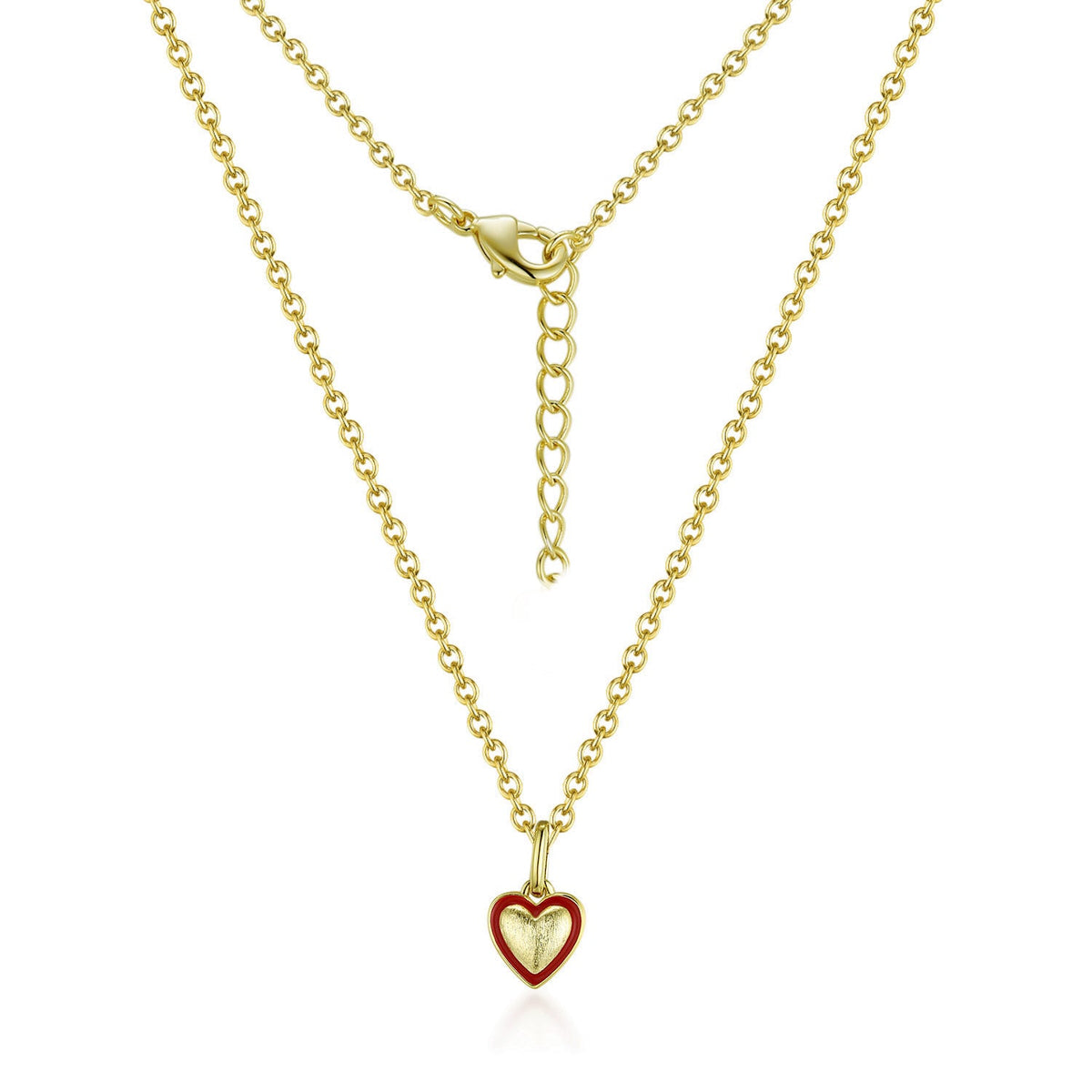 P99 * - 8mm Brushed heart Necklace