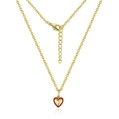 P99 * - 8mm Brushed heart Necklace